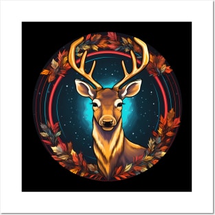 Deer in Ornament, Love Deers Posters and Art